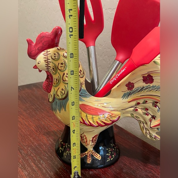 Rooster Utensil Holder Set - Picture 5 of 14